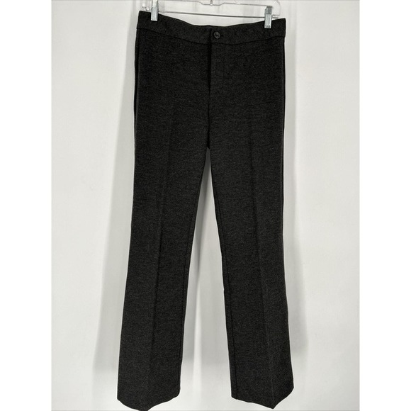 NYDJ Size 4 30x32 Stretch Ponte Knit Pants Charcoal Grey‎ Straight Leg Trouser - Picture 1 of 11